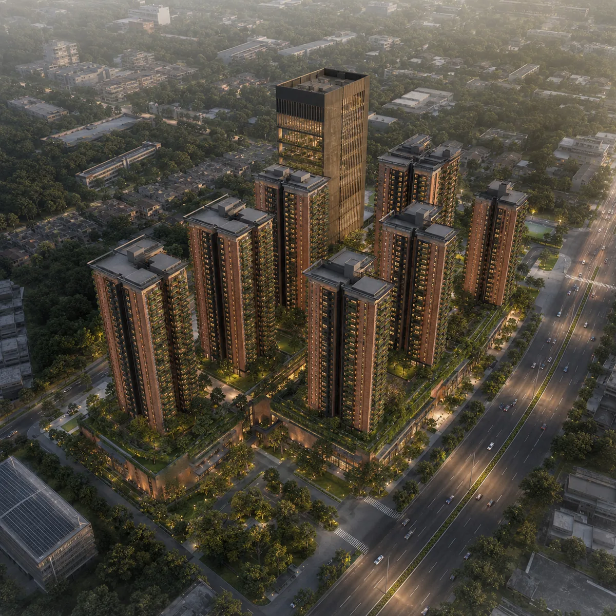 Aerial view of Total Environment Sarjapur at Dommasandra, Sarjapur Road