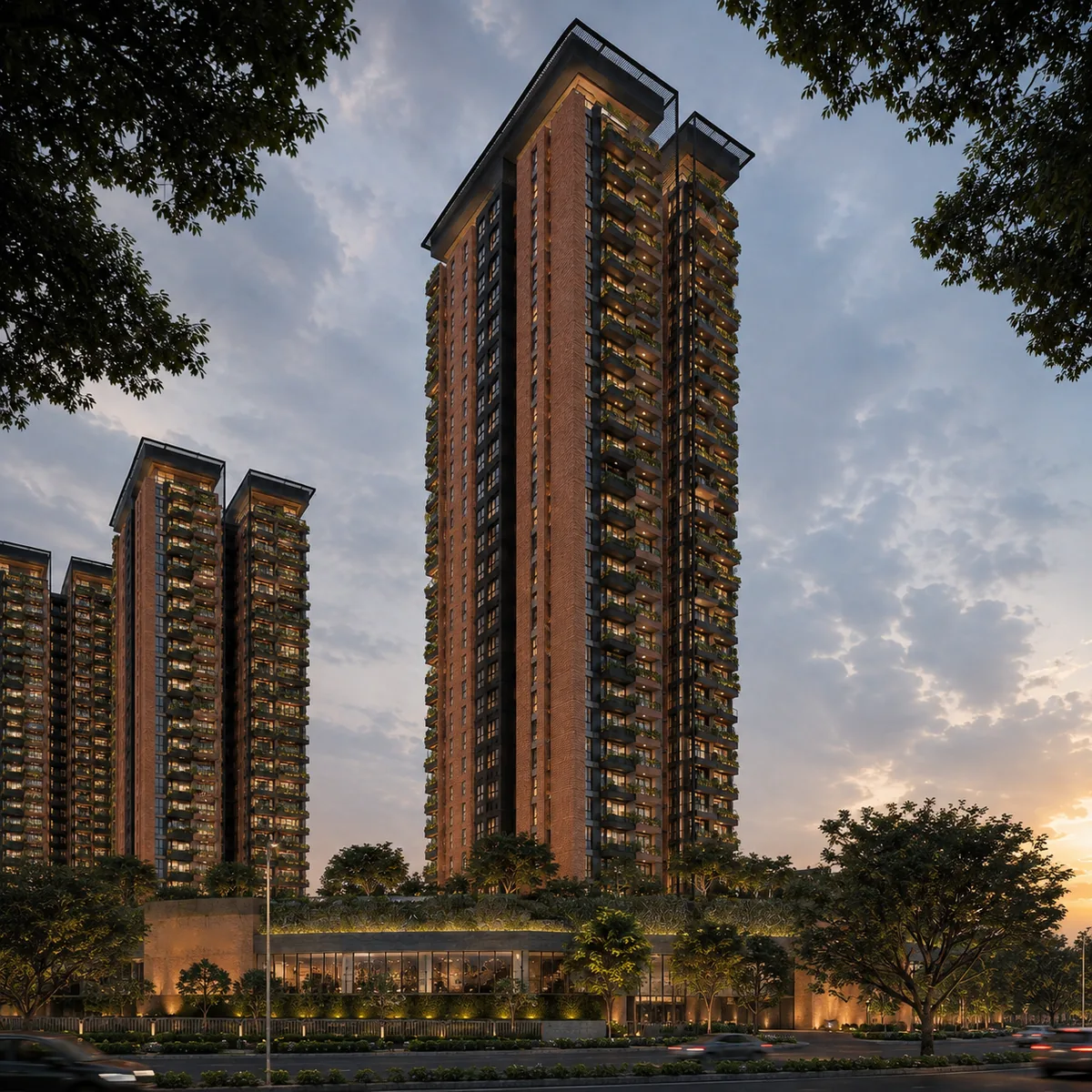 Residential tower elevation at Total Environment Sarjapur